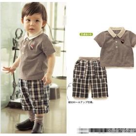 Free shipping 5sets/lot 2013 Summer Boy's suit t shirt pants short sleeve boy suit casual suits