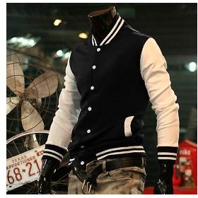 2013 Hot Men's Jacket Baseball Fashion Jackets,Basketball Jackets 3 Color: Black,Red,Navy Free Shipping 5Size:M-XXXL 