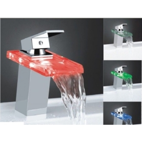 Free shipping!WST 1696-7 waterfall LED Faucet bath/bathroom faucets/faucet