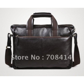 free shipping High quality man fashion Genuine leather briefcase handbag Business Bags loptop bag  -- --9