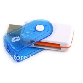 Лучшая цена USB 2.0 Micro SD Card Reader TF Card Reader Все в 1 Card Reader SD / MMC / RS-MMC / MS / MS DUO 10шт бесплатно Shippin