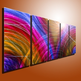 METAL PAINITNG ABSTRACT ART  Modern Art 100%hand made no color Decorative Painting BY ARTIST 5