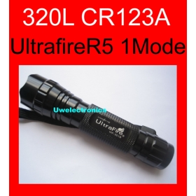 UltraFire Tactical CREE R5 LED 320LM CR123A Flashlight