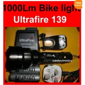 UltraFire CREE XM -L XML T6 1000Lm lumens LED de bicyclette de torche