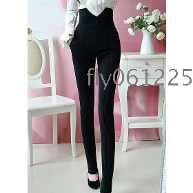 2013 nouveau beau super était mince jambes haute taille veste pantalons pantalon robe S noir, M, L, XL chaud