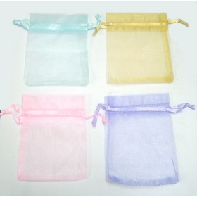 Free Shipping 100pcs Mixed Color Organza Jewelry Bag Gift Bag 2.8''X2'' W31