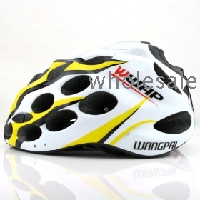 Leggero Aerodinamico Racing Bike Ciclismo Biciclette Casco Gear Head Protector Giallo & Nero