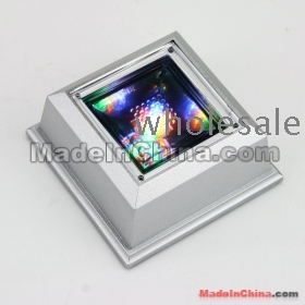 Unique Rotating Crystal Display Base Stand 4-LED Light