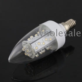 Wholesale 1.5W E14 Bright 30-LED Energy Saving LED Light Bulb Lamp Warm White Free Shipping