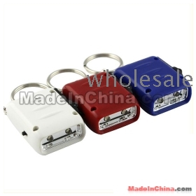 Mini 2-LED Hand-Crank Dynamo Keychain Flashlight  Free Shipping