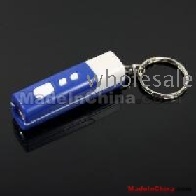Mini LED Laser Light Show Ceiling Time Blue Projector Keychain  Free Shipping