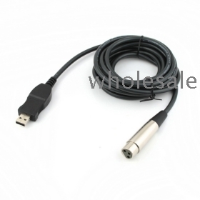3M USB Stecker auf XLR Buchse Mikrofon USB MIC Link Kabel