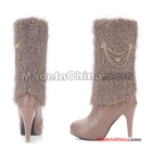 Free Shipping Wholesale New Style hot sale Special Fashion plush soft dough waterproof Cotton Knight boots EU34-39
