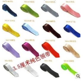 narrow tie/ slim ties /leisure tie /pure color narrow nick/ slim ties /leisure tie /pure color necktie 50pcs more style ! 