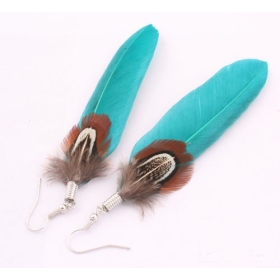 Free shipping wholesale fashion,natural  feather  earrings jewelry for women 100pairs/lot--SP-EH-65716