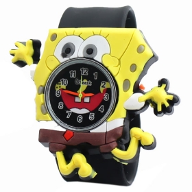 Hot sale free shipping new design  fashion  watch  round  Spongebob wrist watches for children mixed 25 pcs/lot--06803303