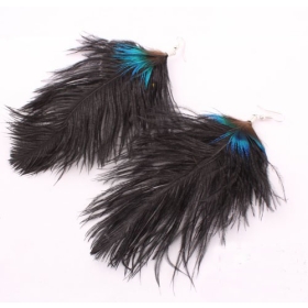 Free shipping wholesale fashion,natural  feather  earrings jewelry for women 100pairs/lot--SP-EH-65730