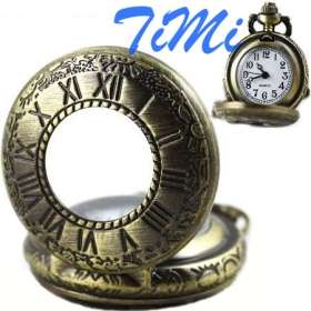 Mini Lady Roman Archaize Taschen-Quarz Halskette Uhr