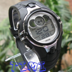 Digital WATERPROOF BOY GIRL LADY ALARM Stop led SPORT WATCH