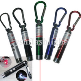 freeshipping 5/lot New 2 in 1 LED  Flashlight Light Laser Pointer 