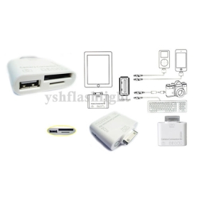 ingyenes szállítás 5in1 USB Camera Connection Kit SD TF kártya olvasó Adapter Apple iPad 1/2 IP02