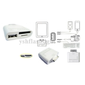 ingyenes szállítás 5db / tétel 5in1 USB Camera Connection Kit SD TF kártya olvasó Adapter Apple iPad 1/2 IP02