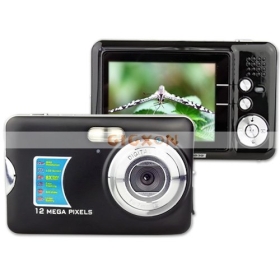 NEW Max 12MP DIGITAL CAMERA DC560 2.7" TFT 8X Zoom Slim DC DV