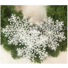 White Christmas Snowflake Opknoping Ornamenten Decoraties en gratis verzending