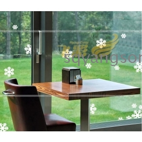 CHRISTMAS DECORATION -window stickers,snowflakes/ DIY Wall Point Removable Stickers 10pcs/lot Free Shipping
