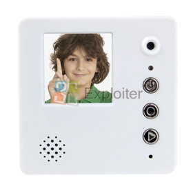 USB Rechargeable 1.44" LCD Video Memo Message Recorder with Magnet ...