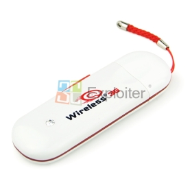 7.2M HSDPA 3G SIM Card USB 2.0 Wireless Modem Adapter with  Card Slot - White.0