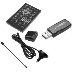 EZCAP FM DAB Radio DVB-T Digital TV USB Receiver Dongle Stick w/ Antenna Remote free shipping 