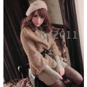 Hot sale /free shipping/Ladies fashion Fur coat/Seven of the sleeve/Short cape coat