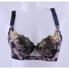 Hot Wholesale Free shipping push up and gather c cup eco friendly Bamboo  embroider fashion bra seamless bra