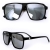 Crânio Unisex óculos óculos de sol retro grande armação dos óculos de sol de mercúrio refletor 1pcs varejo