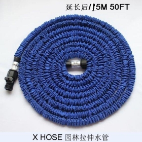 free shipping Watering x hose, rubber hoses extendable 50FT plastic hoses 006