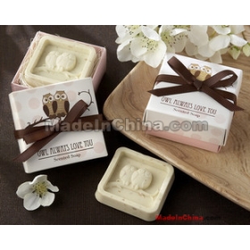 Factory directly sales 20pcs/lot wedding favor--"Owl Always Love You" Scented soap