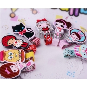 New arrival -Wholesale Korean style Kid's colorful star and heart design hair barrettes /kid's hairpin Free Shipping