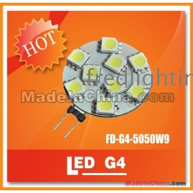 G4 LED ingyenes szállítás 10db / tétel 9 db nagy fényerejű SMD5050 nagyteljesítményű