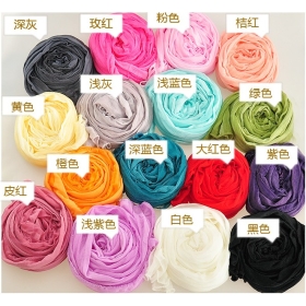 2011 NEW fashion women's Fold candy colored scarves 10pcs/lot FREE SHIPPIN