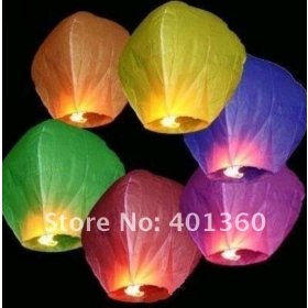  Ingyenes szállítás Mulan'S 10db Vegyes Color Szállítási UFO Sky Kívánságfa Lantern kínai Lámpás Esküvői Xmas Halloween lámpa