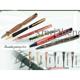 Kits de stylos fantaisie sur les ventes chaudes / fantaisie stylo mince / prix favorable / or, satin or, cuivre , chromage , etc