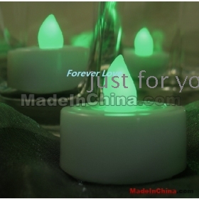 Wholesale!100% quanlity assurances,environmental protection,24PCS ON AND OFF GREEN  Light LED Candle Lamp  party decor -Chrismas hot