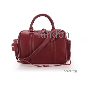 wholesale100% genuine leather lady's messenger bag,embossing handbag,shoulder bag,circle bag,free shipping,claret color,ID:0001