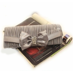 wholesale gray shell case evening/wedding purse,fold hand evening bag,clutch bag,bride bag,butterfly bags,paypal,ID:9309