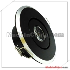 1*3W LED ceiling light ceiling lighting recessed beautiful item black color Aluminium material LED office light with driver,can directly connect to AC85-265V,is widely used in home &commerial lighting