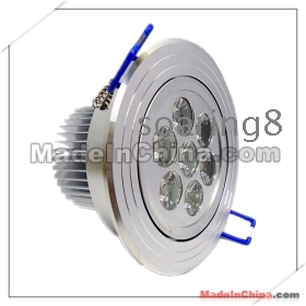 freies Verschiffen 7w LED Deckenleuchte 7w LED-Downlight 7w führte hinunter Licht 7w LED Deckenleuchte 7w dimmbar nicht dimmbar 560LM