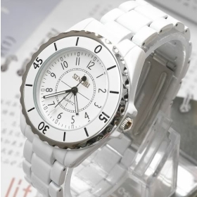 NEW SINOBI Japan movement Quartz Watch Stainless Steel Men Women Luxruy(A141White)