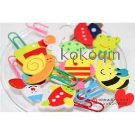 2000pcs/lot  Free shipping !!wooden clip pins bookmark cartoon clip pins ,Bookmark , Office Supplies, Paper Clip designs mixed 