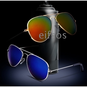 Forme las gafas de sol del marco del oro del oro Iridium lente de 58mm del envío del nuevo estilo de diseño de gafas de sol de marca de gafas de sol 3025 de los hombres / de la mujer